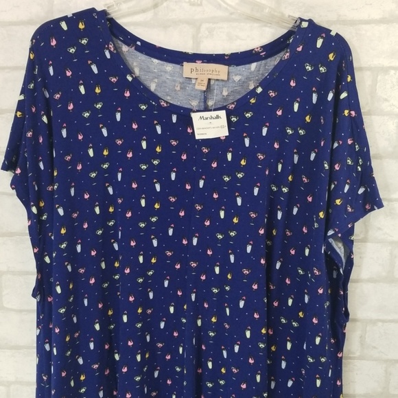 Philosophy drink print top size 3x - Picture 5 of 8